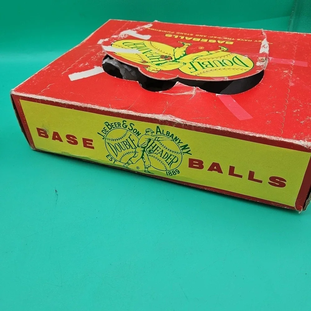 Vintage DeBeer Baseball Lot Of 9 No. 91C Little League With Original‎ Box